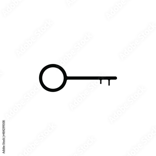 Key Solid Icon Vector Illustration Logo Template. Suitable For Many Purposes. © Lalavida