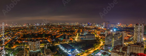 Wallpaper Mural a panoramic view of city at night  Torontodigital.ca