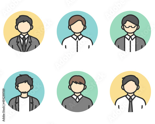 男性社員のイラストアイコン