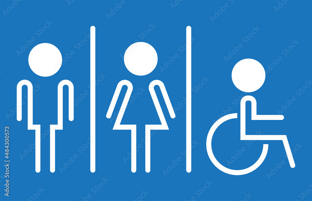 Men and women restroom icon, men and women bathroom sign.Toilet vector icon for any use. Vector illustrator. Men and women restroom icon, men and women bathroom sign.Toilet vector icon for any use. Vector illustrator.