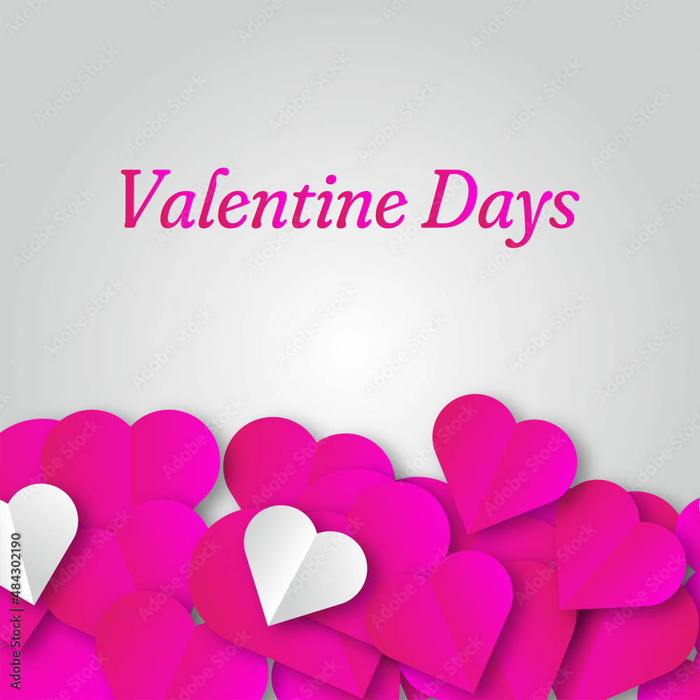 valentines day background vector. happy valentines day background with heart icon