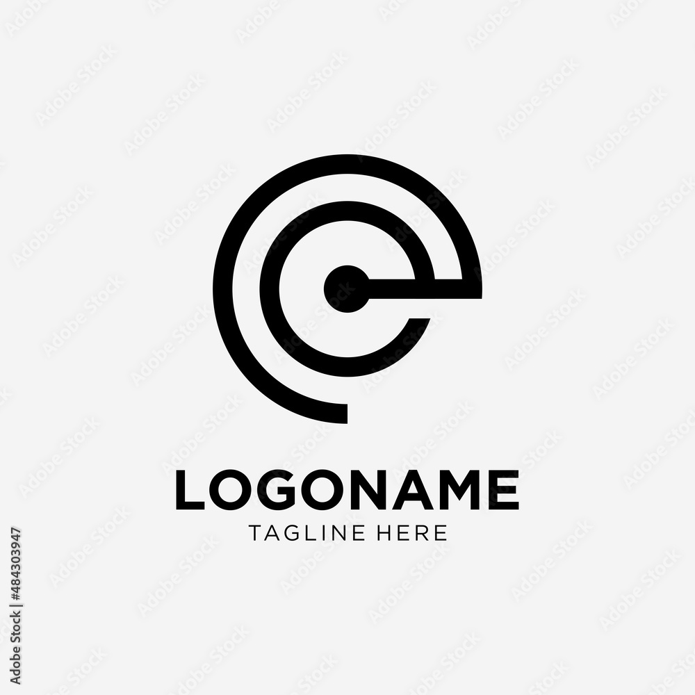letter E logo signal/wifi designs template. letter E logo signal/wifi designs template.