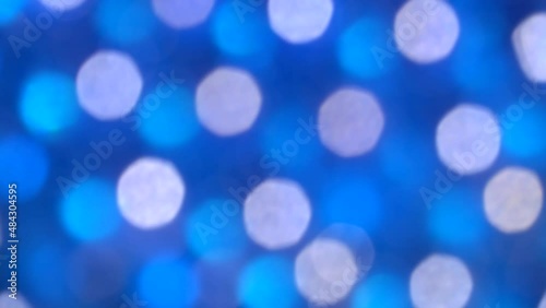 Abstract blue glare background rotation