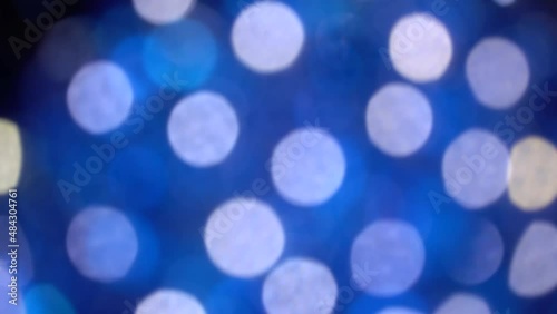 Abstract blue glare background rotation