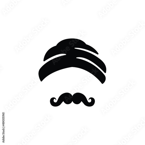 Sikhs icon vector isolated on white, sign and symbol illustration.