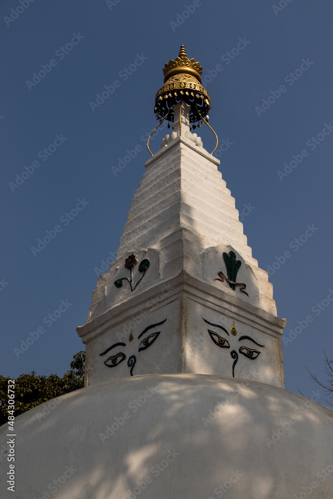 Small stupas located at the base of Swayambhunath, Kathmandu, Nepal