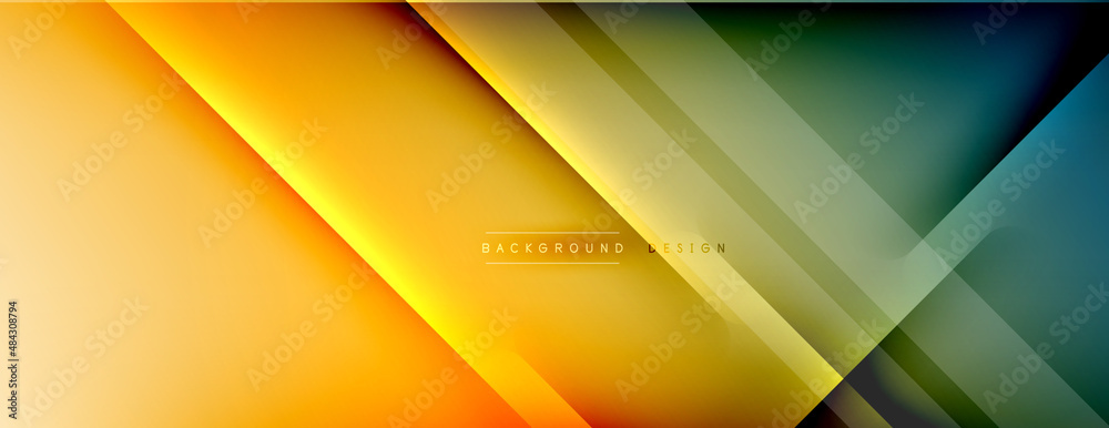 Abstract background. Shadow lines on bright shiny gradient background. Abstract background. Shadow lines on bright shiny gradient background.