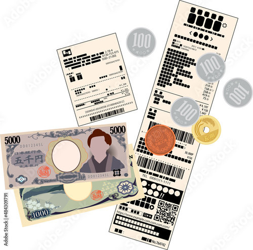 レシートとお釣り 領収書 確定申告