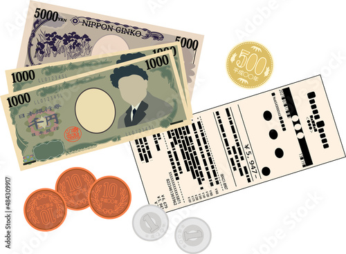 レシートとお釣り 領収書 確定申告