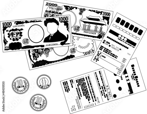 レシートとお釣り 領収書 確定申告