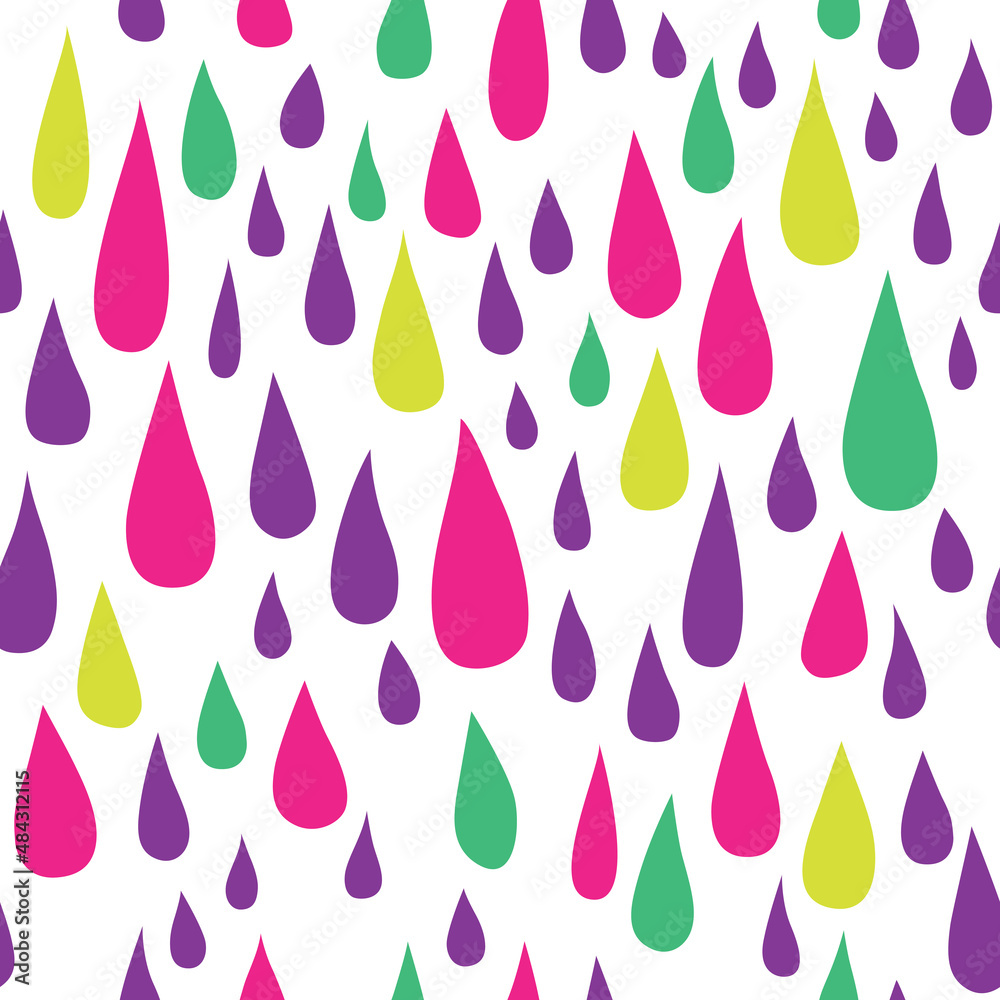 Seamless pattern with bright drops. Seamless pattern with bright drops.