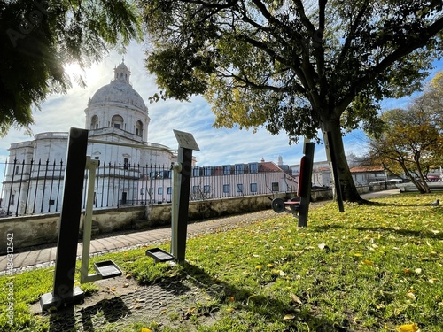 Botto Machado Garden in Lisboa Alfama District. Lisbon, Portugal photo