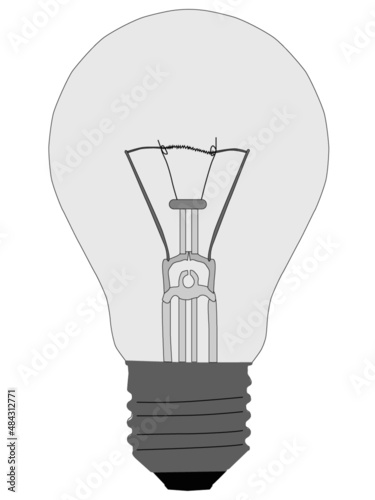 Light Bulb Realistic Vector