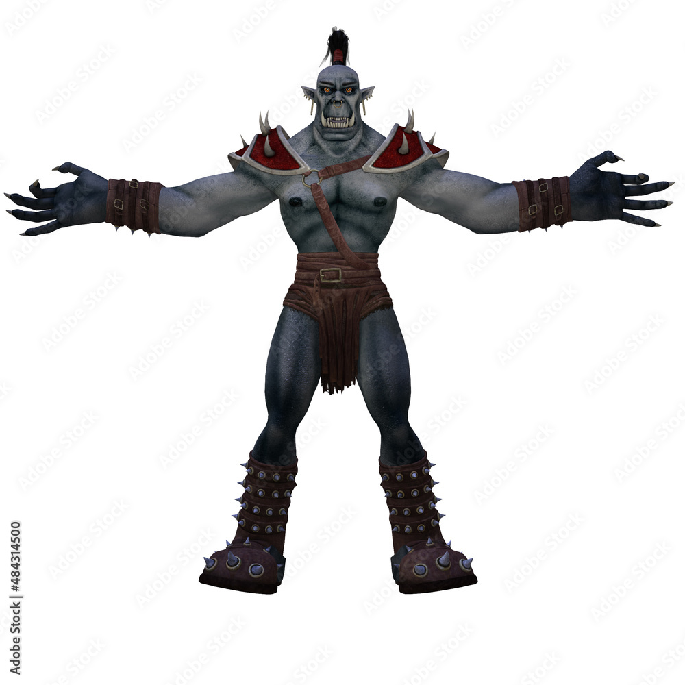 3d illustration of a monstrous mystical beast 3d illustration of a monstrous mystical beast