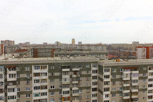 panel houses in the city, multi-storey buildings with apartments, a residential area of ​​a Russian city