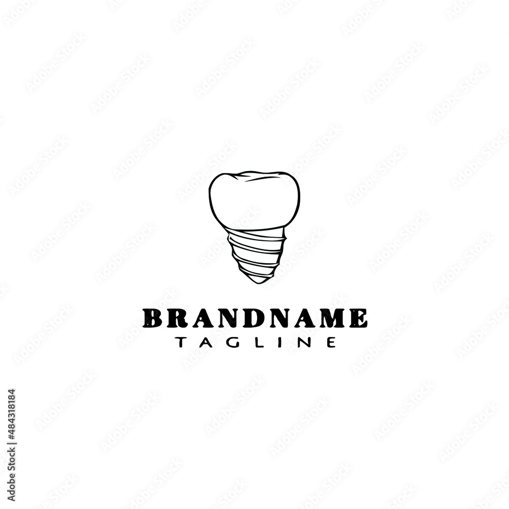 teeth logo cartoon icon design template black isolated vector illustration teeth logo cartoon icon design template black isolated vector illustration