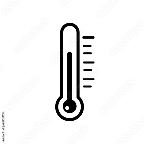 thermometer icon. Isolated on a white background. vector illustration.