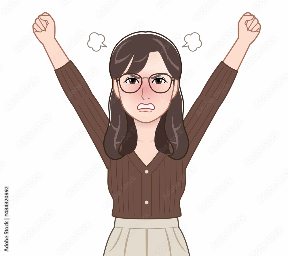 ニットを着た髪の長い女性 ニットを着た髪の長い女性