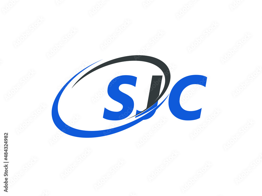 SJC letter creative modern elegant swoosh logo design SJC letter creative modern elegant swoosh logo design