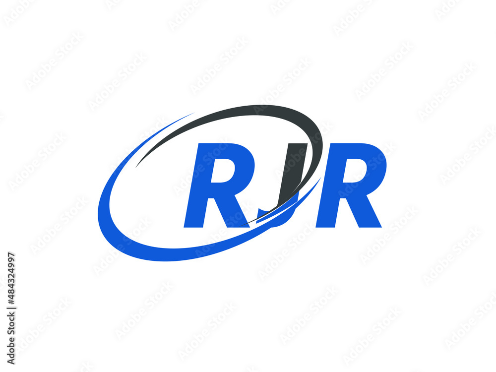 RJR letter creative modern elegant swoosh logo design RJR letter creative modern elegant swoosh logo design