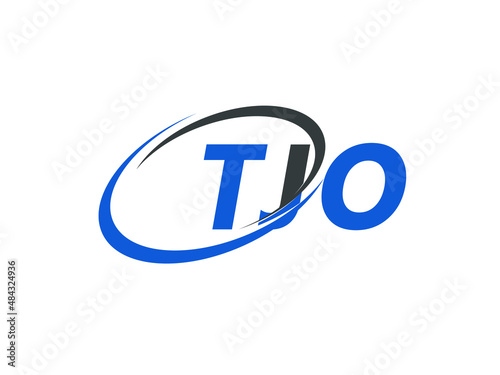 TJO letter creative modern elegant swoosh logo design