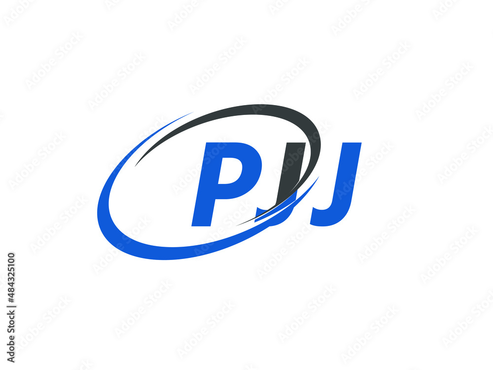 PJJ letter creative modern elegant swoosh logo design PJJ letter creative modern elegant swoosh logo design