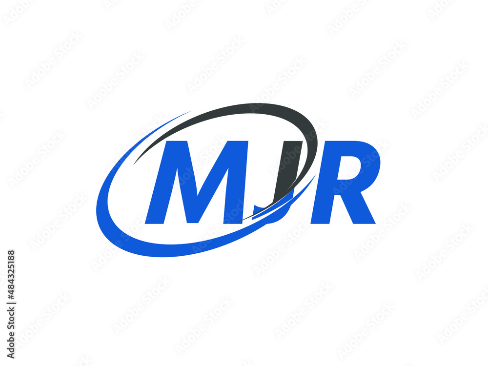 MJR letter creative modern elegant swoosh logo design MJR letter creative modern elegant swoosh logo design