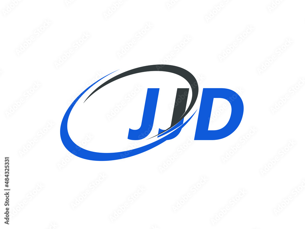 JJD letter creative modern elegant swoosh logo design JJD letter creative modern elegant swoosh logo design