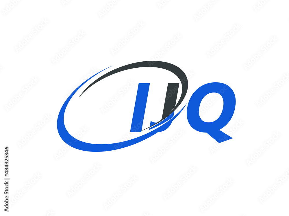 IJQ letter creative modern elegant swoosh logo design IJQ letter creative modern elegant swoosh logo design