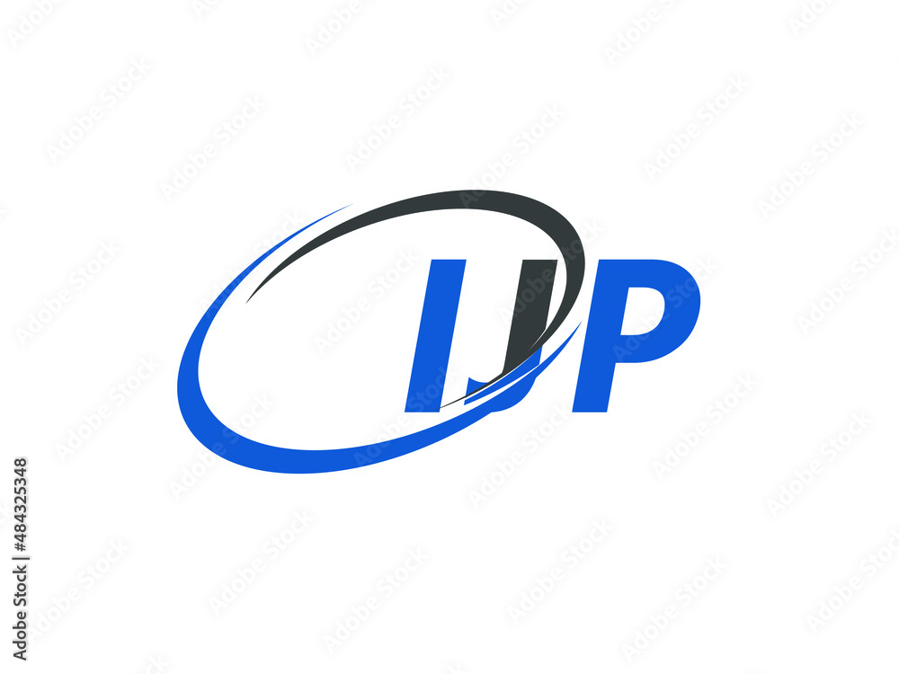 IJP letter creative modern elegant swoosh logo design IJP letter creative modern elegant swoosh logo design