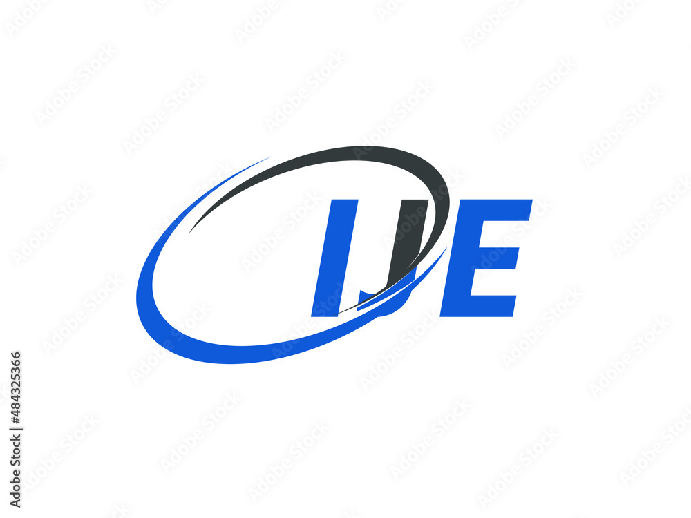 IJE letter creative modern elegant swoosh logo design IJE letter creative modern elegant swoosh logo design