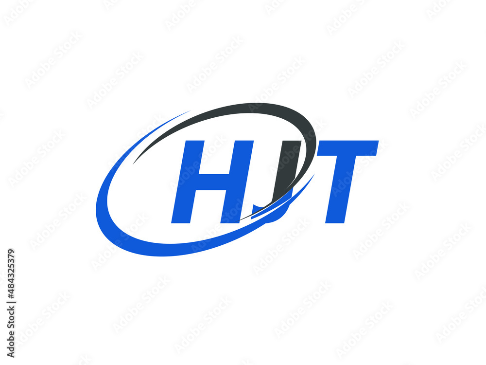 HJT letter creative modern elegant swoosh logo design HJT letter creative modern elegant swoosh logo design