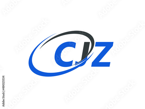 CJZ letter creative modern elegant swoosh logo design