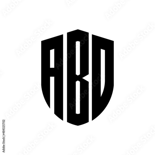 ABD letter logo design. ABD modern letter logo with black background. ABD creative  letter logo. simple and modern letter logo. vector logo modern alphabet font overlap style. Initial letters ABD   photo
