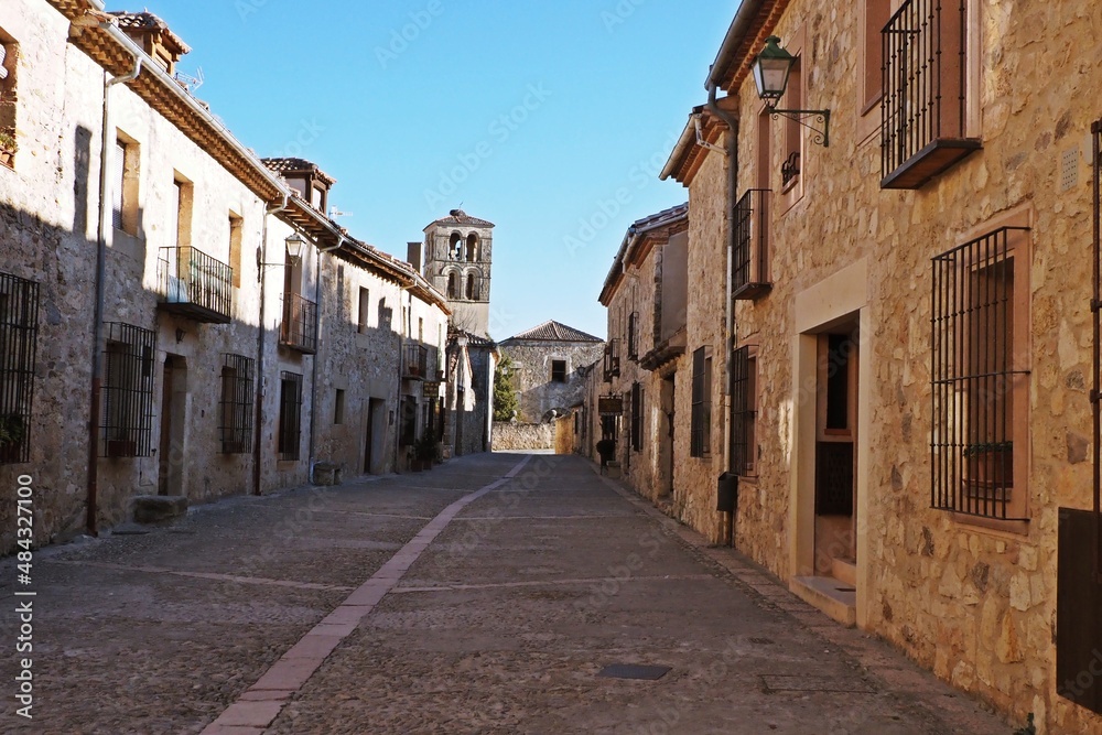 Street of the town of Pedraza in Segovia, spain