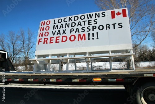 Photography Freedom Convoy 2022 sign