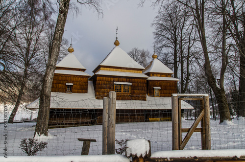 Fototapeta Naklejka Na Ścianę i Meble -  Cerkiew w Smolniku nad  Sanem - Bieszczady 