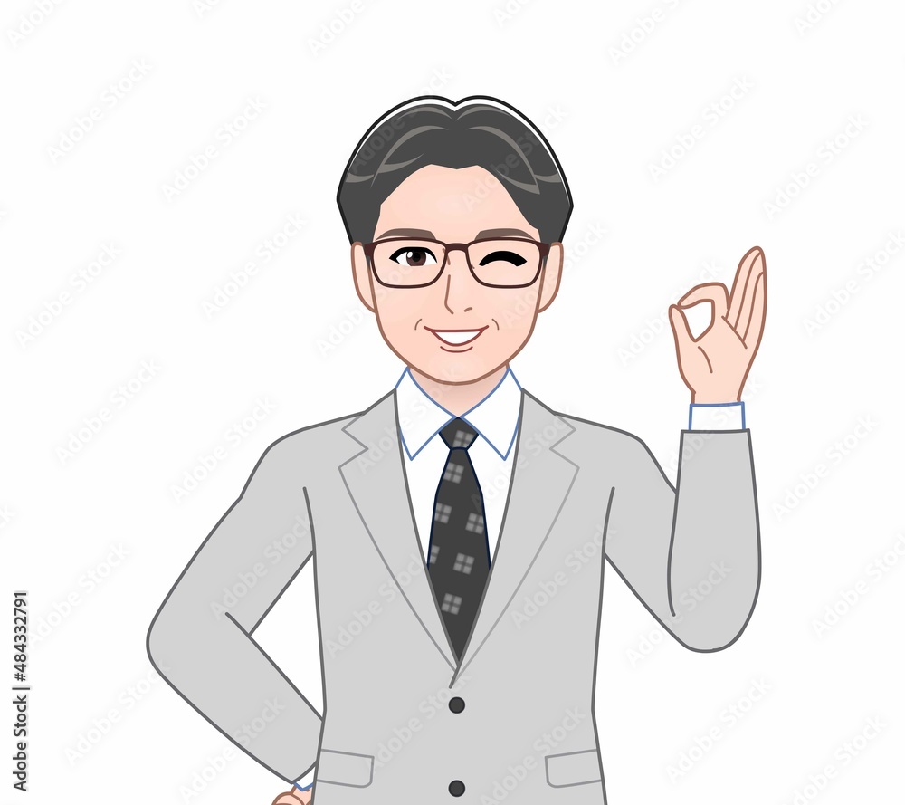 中年のサラリーマン 中年のサラリーマン