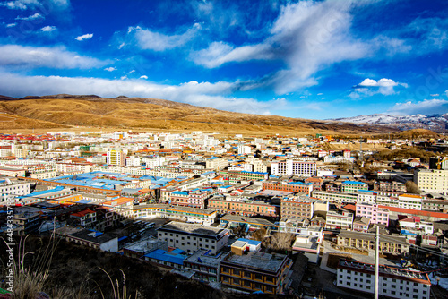 東チベット・カンゼの街並み
