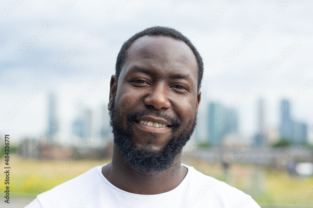 Portrait of smiling man outdoors Portrait of smiling man outdoors