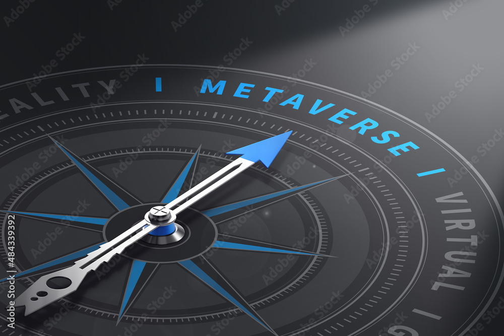 Metaverse digital world smart futuristic interface technology background, 3d Illustration Metaverse digital world smart futuristic interface technology background, 3d Illustration