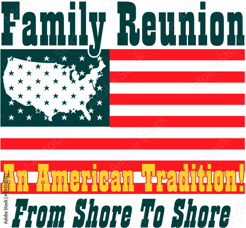 Family Reunion Vector Illustration