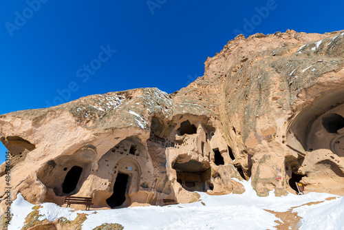 Selime Cathedral view in Aksaray Province of Turkey