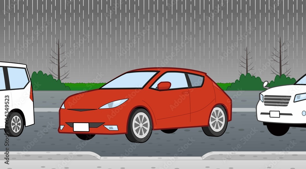 Fototapeta premium 車と空