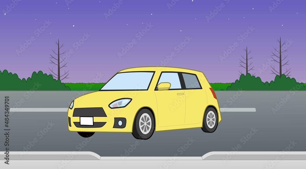 Obraz premium 車と空