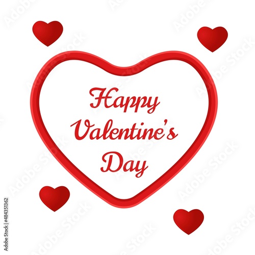 Illustration vector design of love shapes valentine day