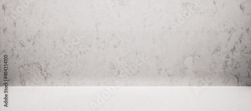 White marble flooring for interior decoration, used as studio background wall to display your products. concrete wall background, concrete wall texture