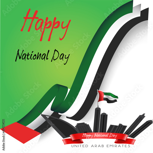 United Arab Emirates National Day, can be used for greting card, poster or banner