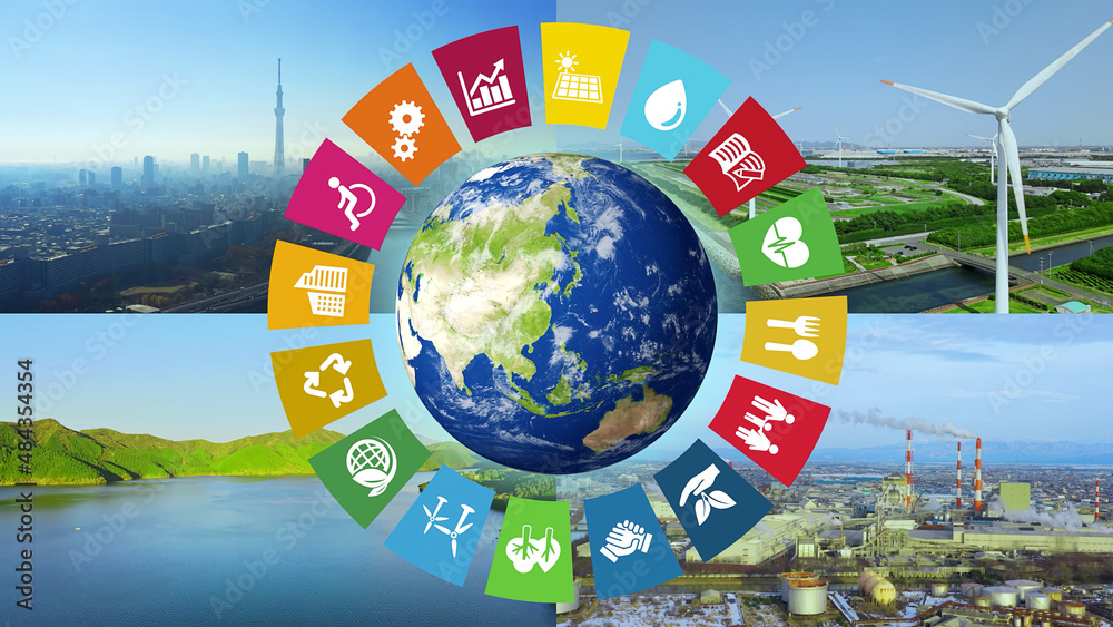 Fototapeta premium SDGs サステナブル 持続可能な開発目標