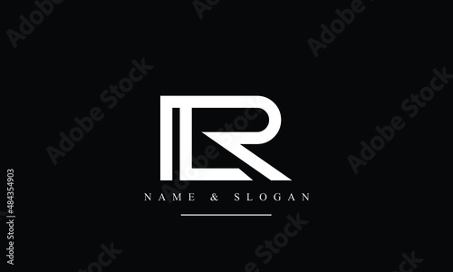 RL, LR, R, L abstract letters logo monogram